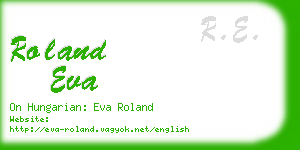 roland eva business card